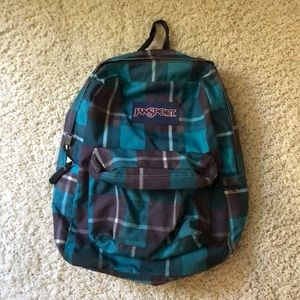 Blue and Grey JanSport Backpack